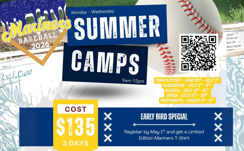 Summer Baseball Camp Aug. 3-5 at Plains Field